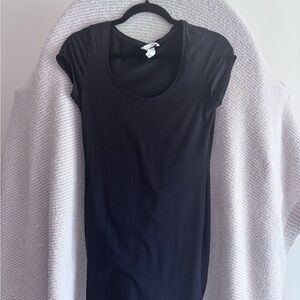 H&M Black MIDI DRESS